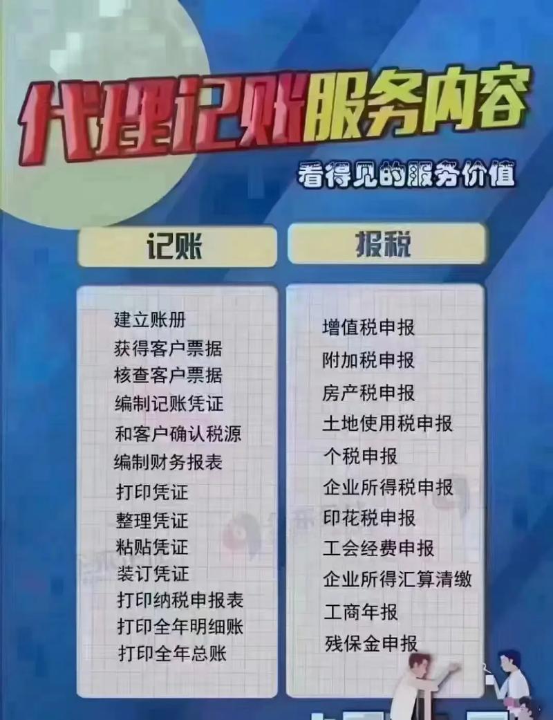 卓远财税&amp;quot;专业代账,财务无忧&amp;quot;,本公司主营: 1,代理记账,